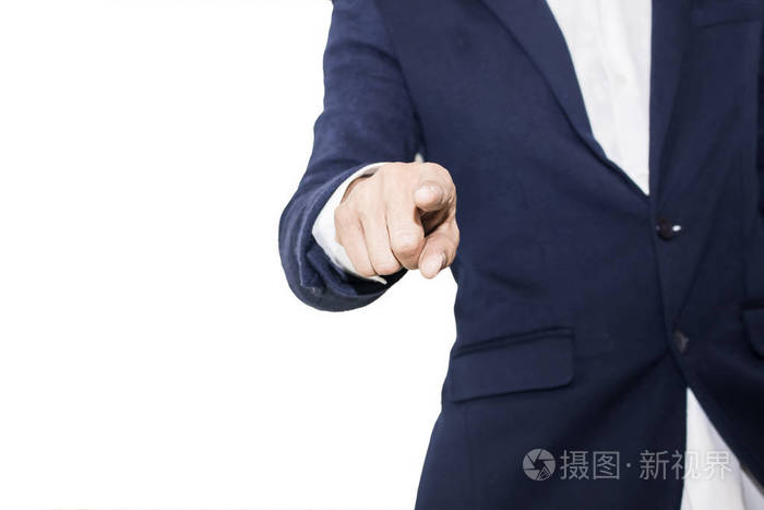 男人用手指指的图片