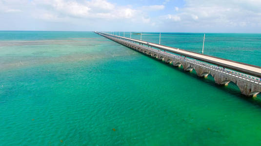 大桥佛罗里达群岛，鸟瞰图