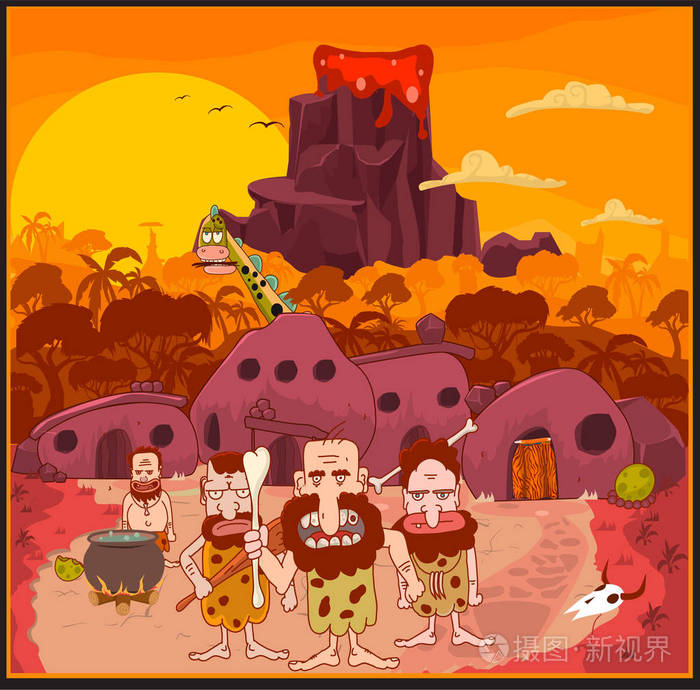 石器时代矢量图插画-正版商用图片0wv2yz-摄图新视界