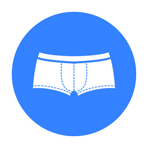 针对 web 和移动矢量插画的内裤图标