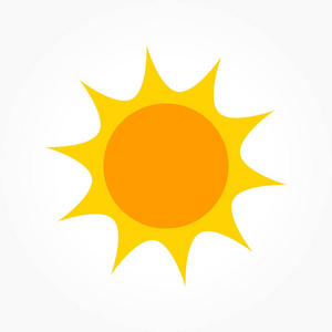 太阳扁平图片