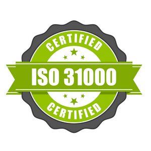 Iso 31000 标准证书徽章风险管理