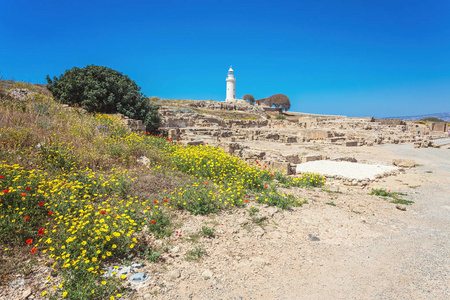 在帕福斯的古代圆形剧场。塞浦路斯