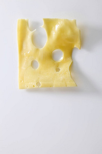 块融化的奶酪