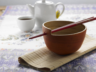 对茶锅碗筷子
