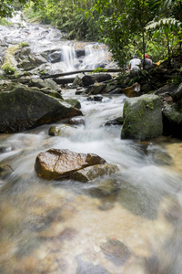 马来西亚吉隆坡附近的坎青瀑布