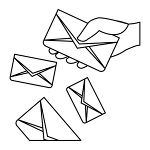 邮件信封邮件图标图像