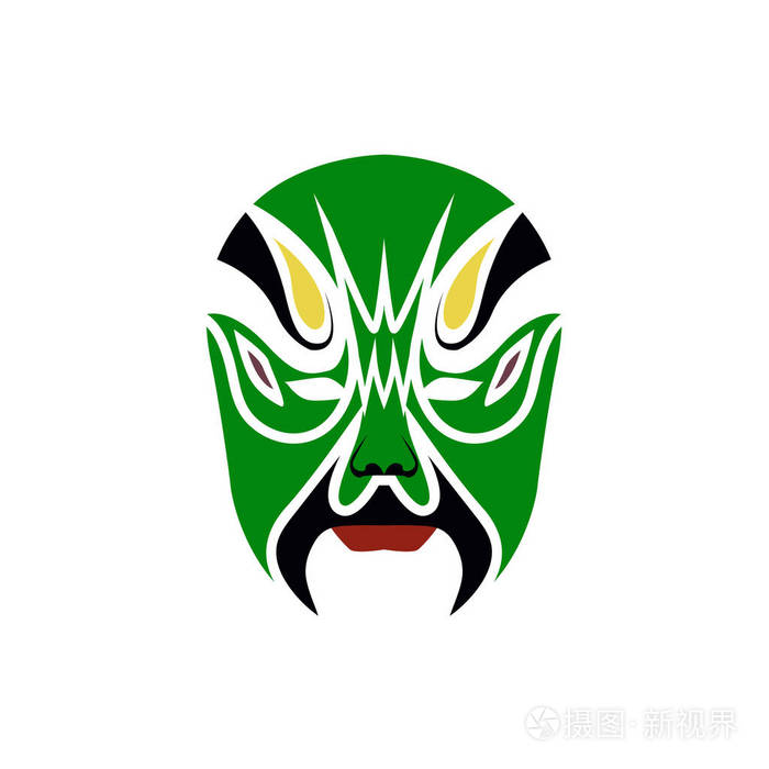 京剧脸谱的古代人