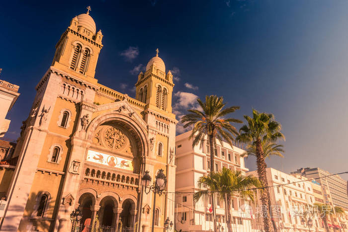 在突尼斯突尼斯天主教大教堂