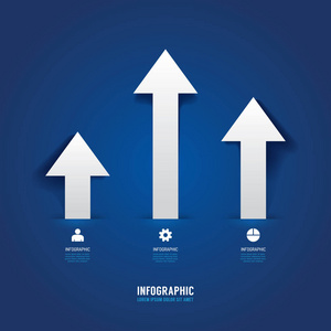 图标箭头业务概念的信息图表设计矢量图