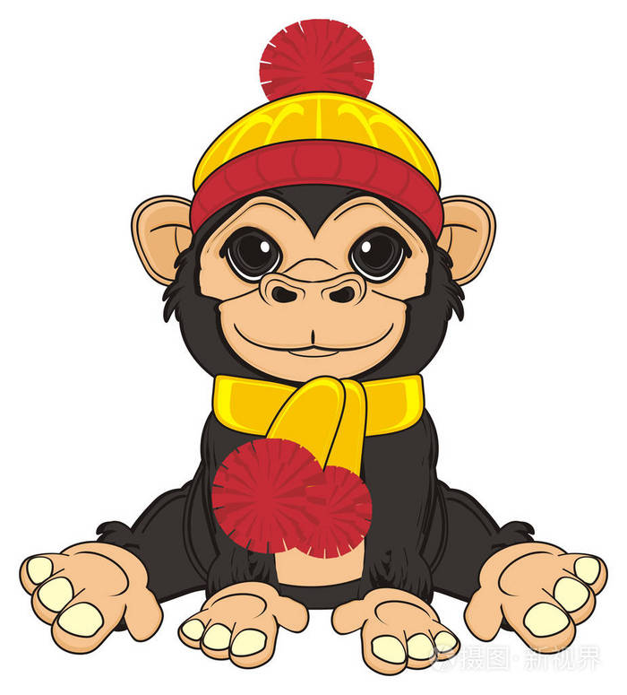 可爱的黑猴子