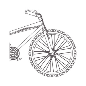 剪影中一部分自行车踏板在特写