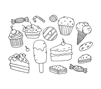 大美女冰露冰淇淋 蛋糕 矢量图照片