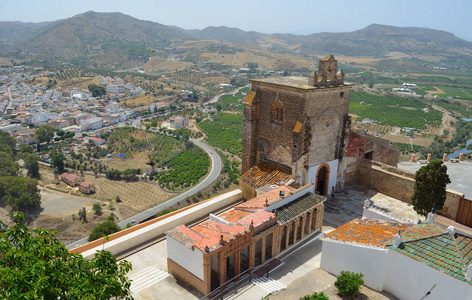 星级城堡和周围农村安达卢西亚西班牙