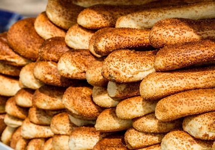 阿拉伯面包在耶路撒冷