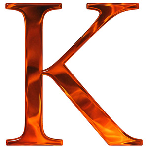 红色字母大写k图片