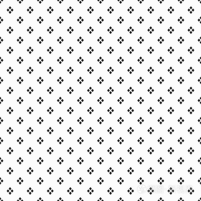 白色背景上的黑色密集菱形点模式