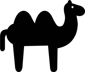 骆驼的象形图矢量