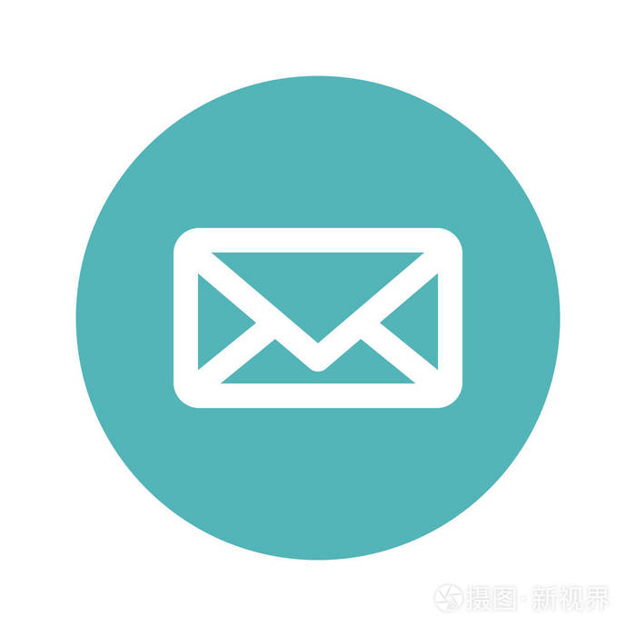 消息或电子邮件按钮缩略图图像