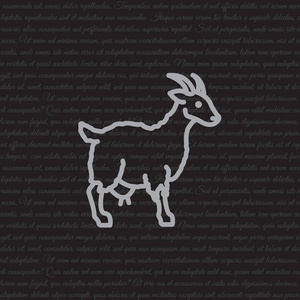Web 线图标。山羊
