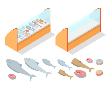 鱼产品分类冰箱天然食品图片