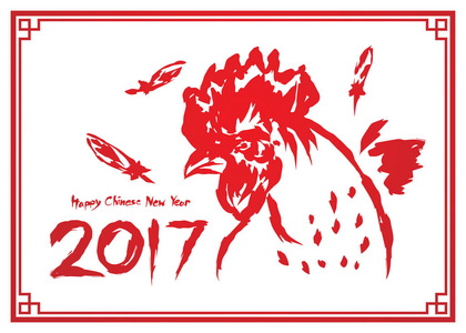 中国新年快乐2017课文公鸡鸡毛