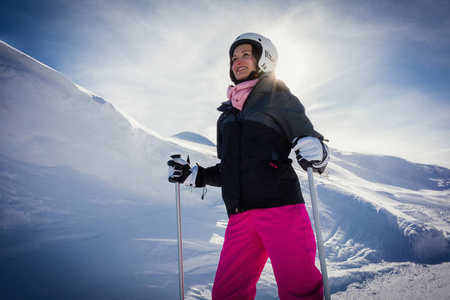 女子滑雪山
