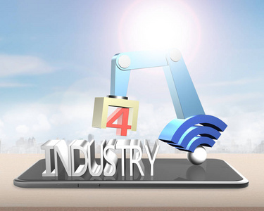 工业 4.0 概念照片