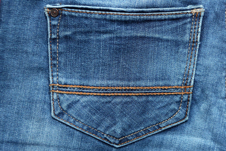 蓝色牛仔牛仔裤贴图和接缝的背景