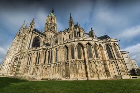 Bayeux Notre Dame，诺曼底，法国中世纪大教堂