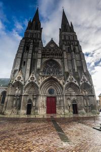 Bayeux Notre Dame，诺曼底，法国中世纪大教堂