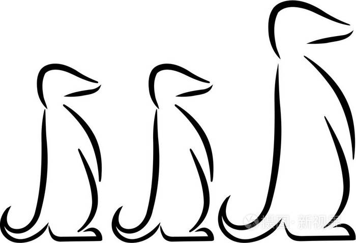 狐獴家族素描样式插画-正版商用图片0wy91m-摄图新视界