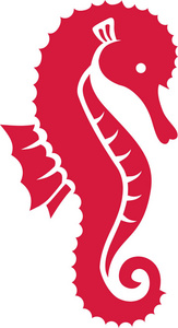 红色的海马符号