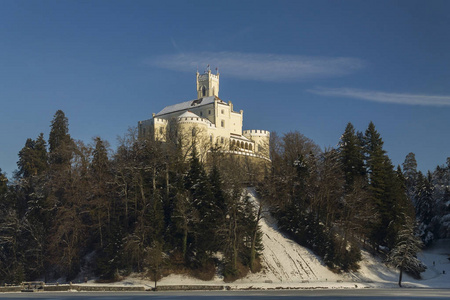 trakoscan 城堡在冬天