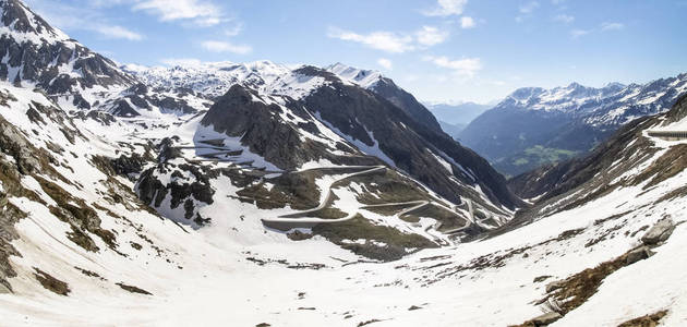 Gotthardpass，Tremola 谷视图