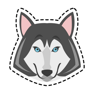 狼卡通图标照片