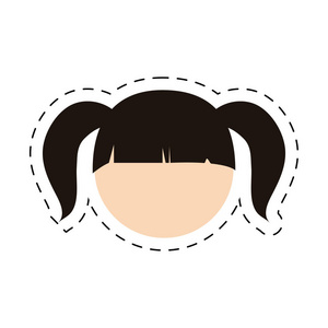 儿童绘画人头图片