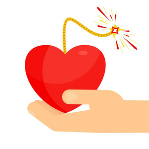 手捧心像炸弹照片