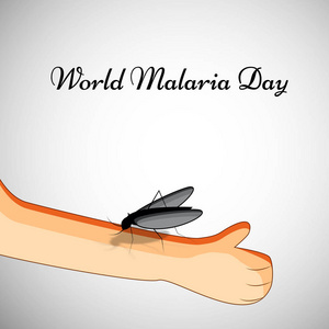 蚊子对疟疾日的插图图片