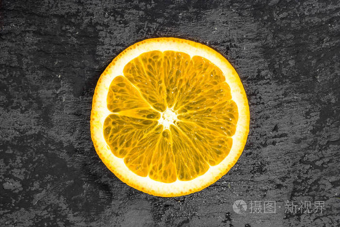 橙色水果切片纹理背景