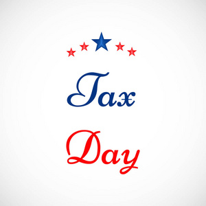 美国税收日背景