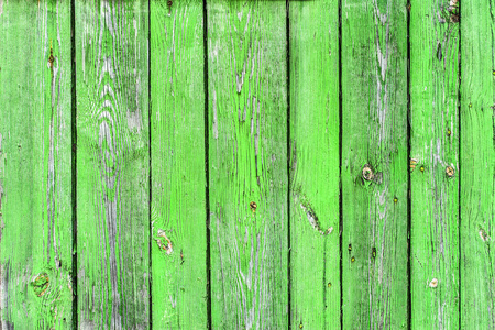 绿色木背景纹理从旧木板 油漆脱落 油漆皮和裂缝