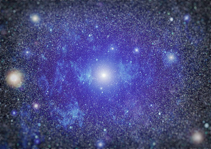 蓝色的黑暗夜空有多的恒星.银河在空间背景照片