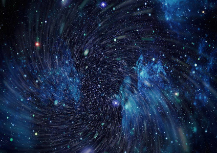 漂浮在一个相关的词云彩之间围拢对一个深空间蓝色星空夜空蓝黑的夜空