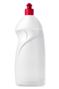 白色塑料瓶用红色的封面