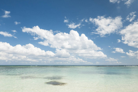 加勒比泻湖 Bacalar 的视图