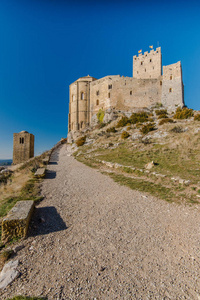 在西班牙古代中世纪 Loarre 骑士城堡