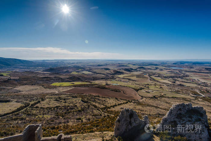 s Castle in Spain at sunny winter day