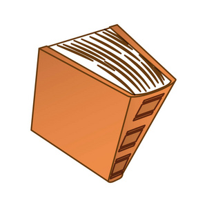 棕色的百科全书图标图像