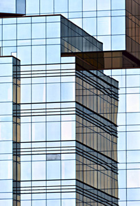 商务企业大楼 玻璃和钢
